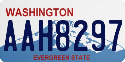 WA license plate AAH8297
