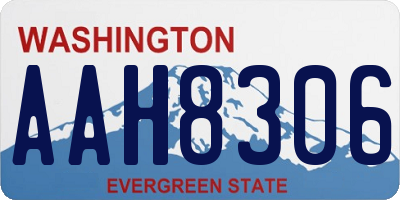 WA license plate AAH8306