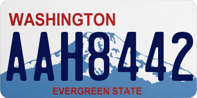 WA license plate AAH8442