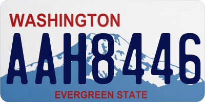 WA license plate AAH8446