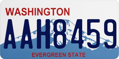 WA license plate AAH8459