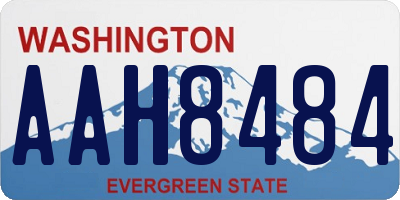 WA license plate AAH8484