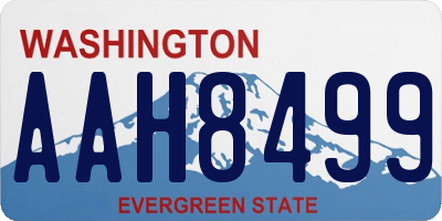 WA license plate AAH8499