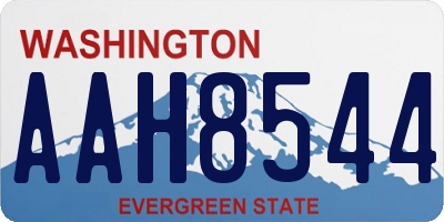 WA license plate AAH8544