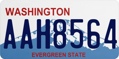 WA license plate AAH8564