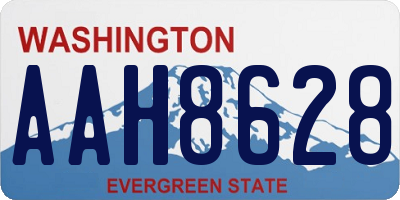 WA license plate AAH8628