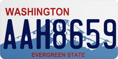 WA license plate AAH8659
