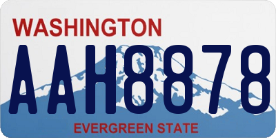 WA license plate AAH8878