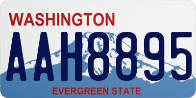 WA license plate AAH8895