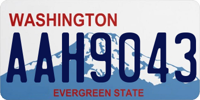 WA license plate AAH9043