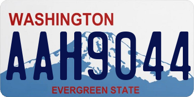 WA license plate AAH9044