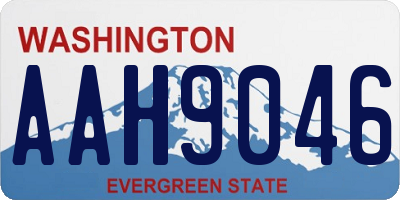 WA license plate AAH9046