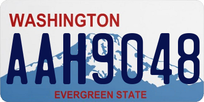 WA license plate AAH9048