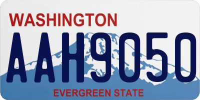 WA license plate AAH9050