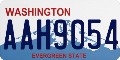 WA license plate AAH9054