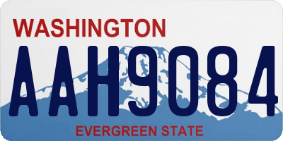 WA license plate AAH9084