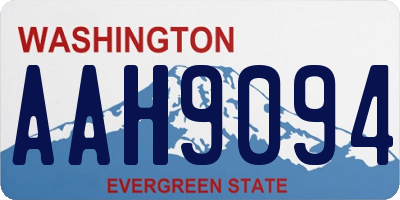 WA license plate AAH9094
