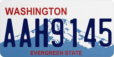 WA license plate AAH9145