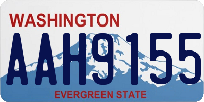 WA license plate AAH9155
