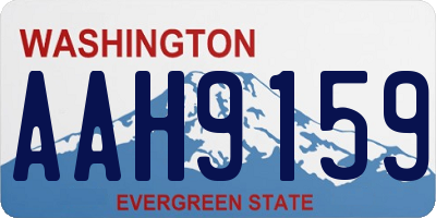 WA license plate AAH9159