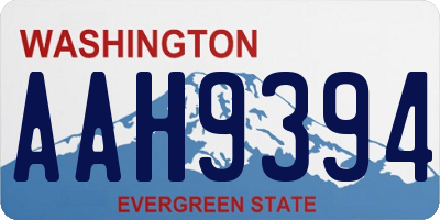 WA license plate AAH9394