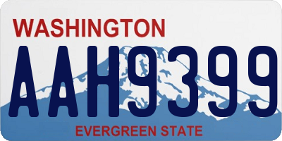 WA license plate AAH9399