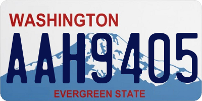 WA license plate AAH9405