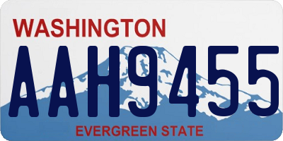 WA license plate AAH9455