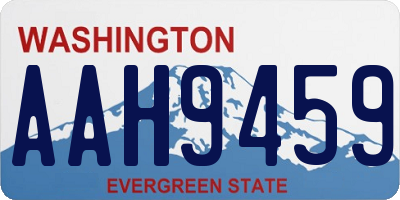 WA license plate AAH9459