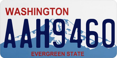 WA license plate AAH9460