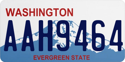 WA license plate AAH9464