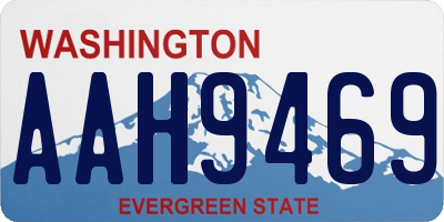 WA license plate AAH9469