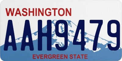 WA license plate AAH9479