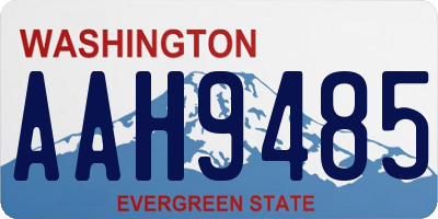 WA license plate AAH9485