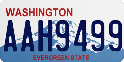 WA license plate AAH9499