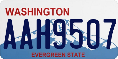 WA license plate AAH9507