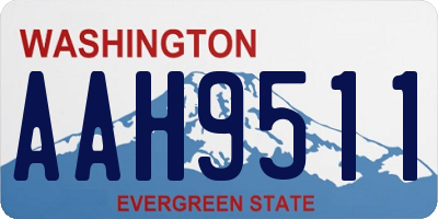 WA license plate AAH9511