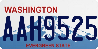 WA license plate AAH9525