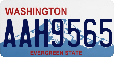 WA license plate AAH9565