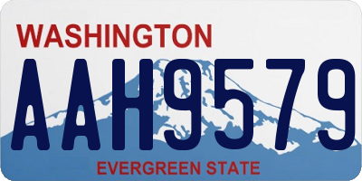 WA license plate AAH9579