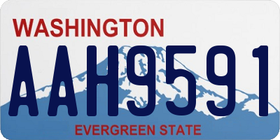 WA license plate AAH9591