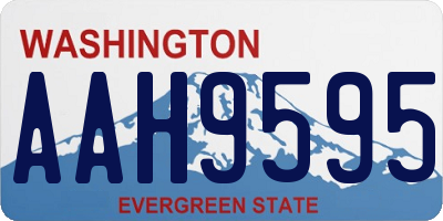 WA license plate AAH9595