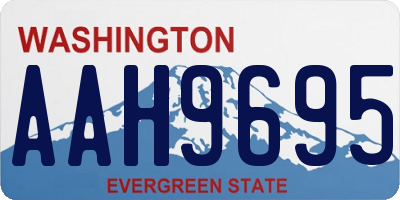 WA license plate AAH9695