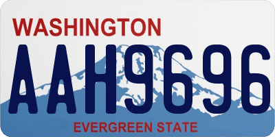 WA license plate AAH9696