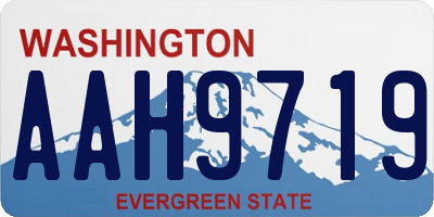 WA license plate AAH9719