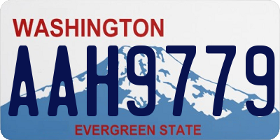 WA license plate AAH9779