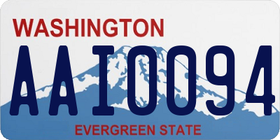 WA license plate AAI0094
