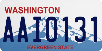WA license plate AAI0131