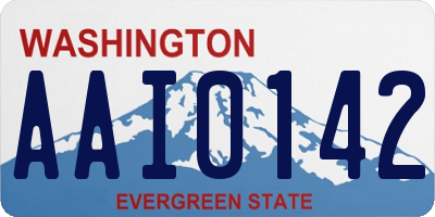 WA license plate AAI0142