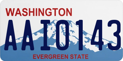 WA license plate AAI0143